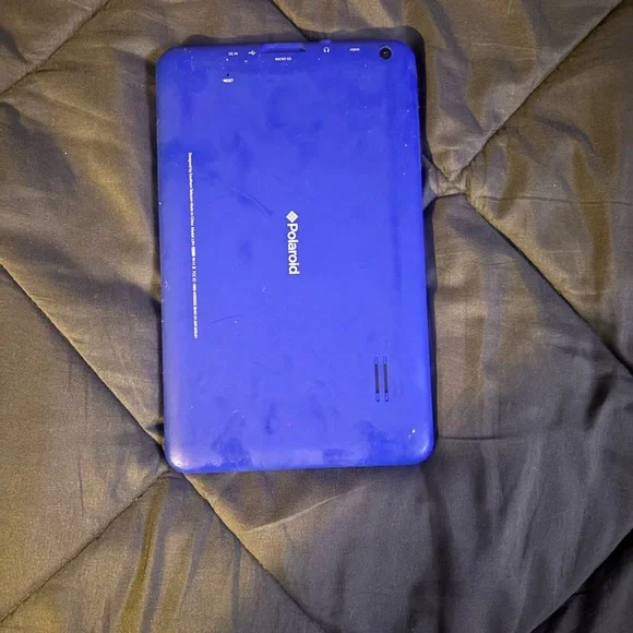 Blue Tablet Polaroid